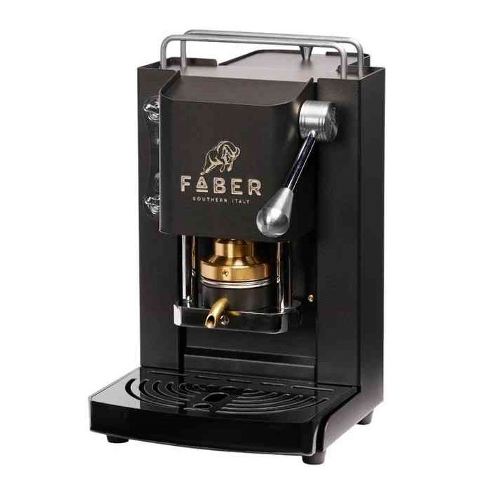 MACCHINA DA CAFFE' A CIALDE MINI PRO DELUXE MAT BLACK CROMO