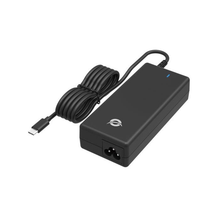CARICABATTERIE CARICATORE DA RETE USB PD GAN DA 100 W CON CAVO USB-C INTEGRATO - PPS  PD 3.0 (OZUL03BE)