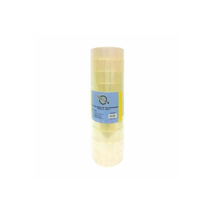 NASTRO ADESIVO 15MM X 33MT 40MICRON TRASPARENTE (10 PEZZI)