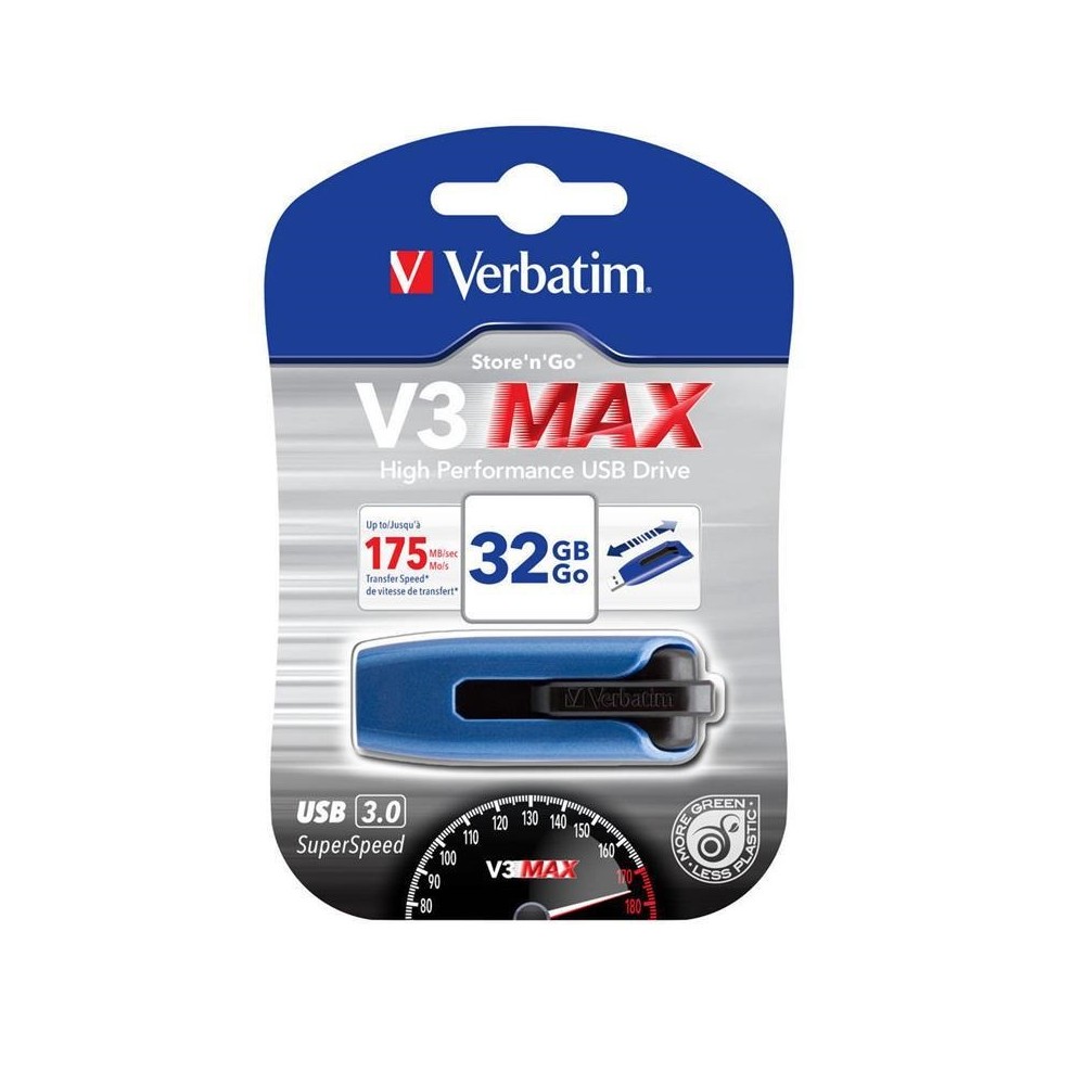 PEN DRIVE 32 GB V3 MAX STORE'N'GO USB3.0 (49806) BLU