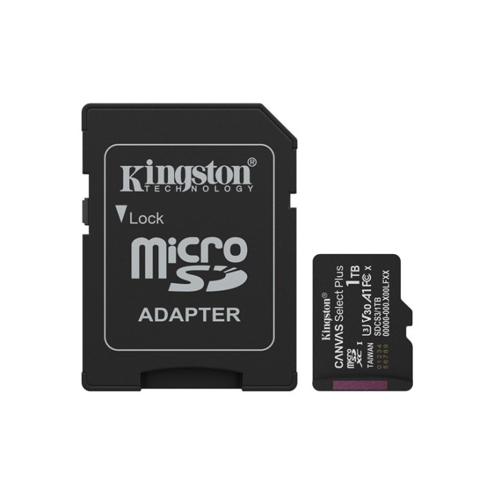 TRANS FLASH 1 TB CANVAS SELECT PLUS (SDCS3/1TB) CLASS 10 CON ADATTATORE