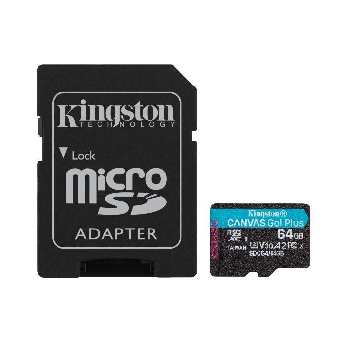TRANS FLASH 64 GB CANVAS GO PLUS (SDCG4/64GB) CLASS 10 CON ADATTATORE