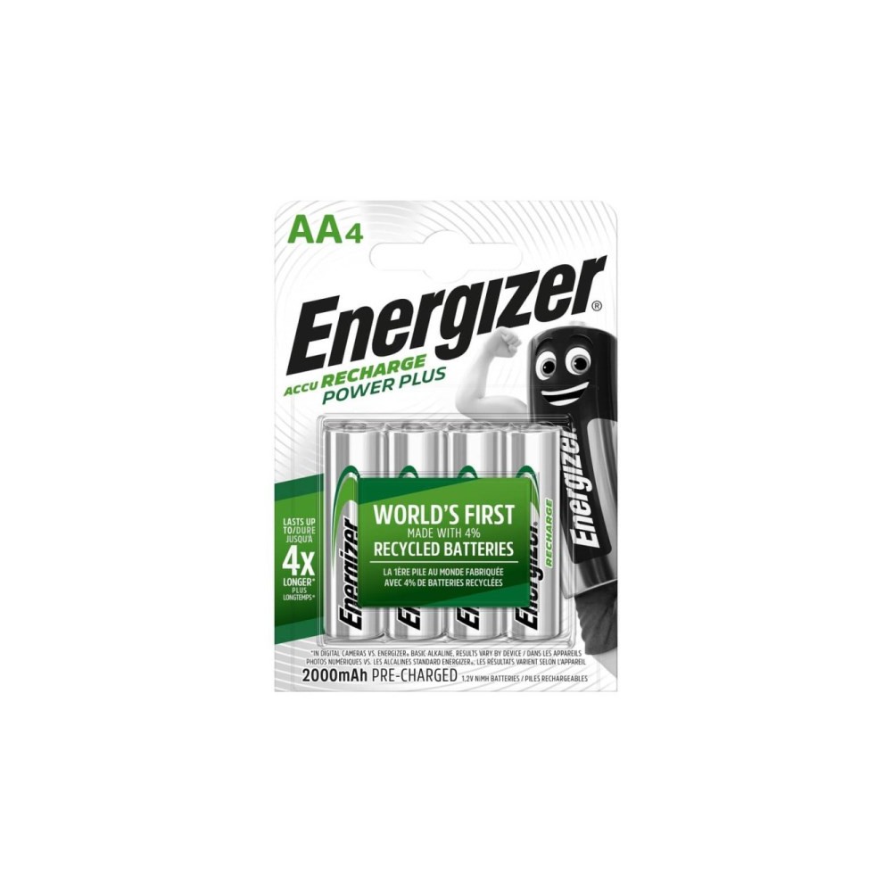 BATTERIE RICARICABILI STILO AA POWERPLUS 2000MAH CONF. 4PZ