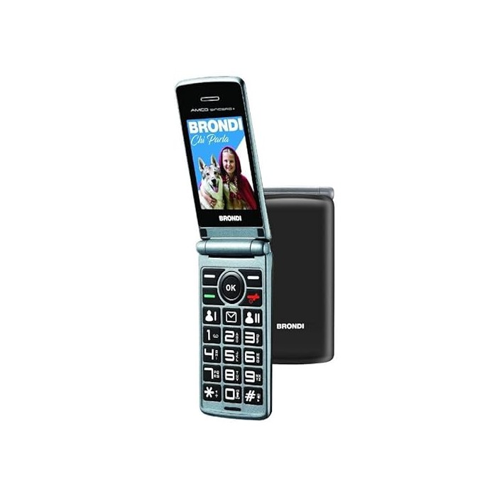 CELLULARE AMICO SINCERO+ DUAL SIM BLACK NERO