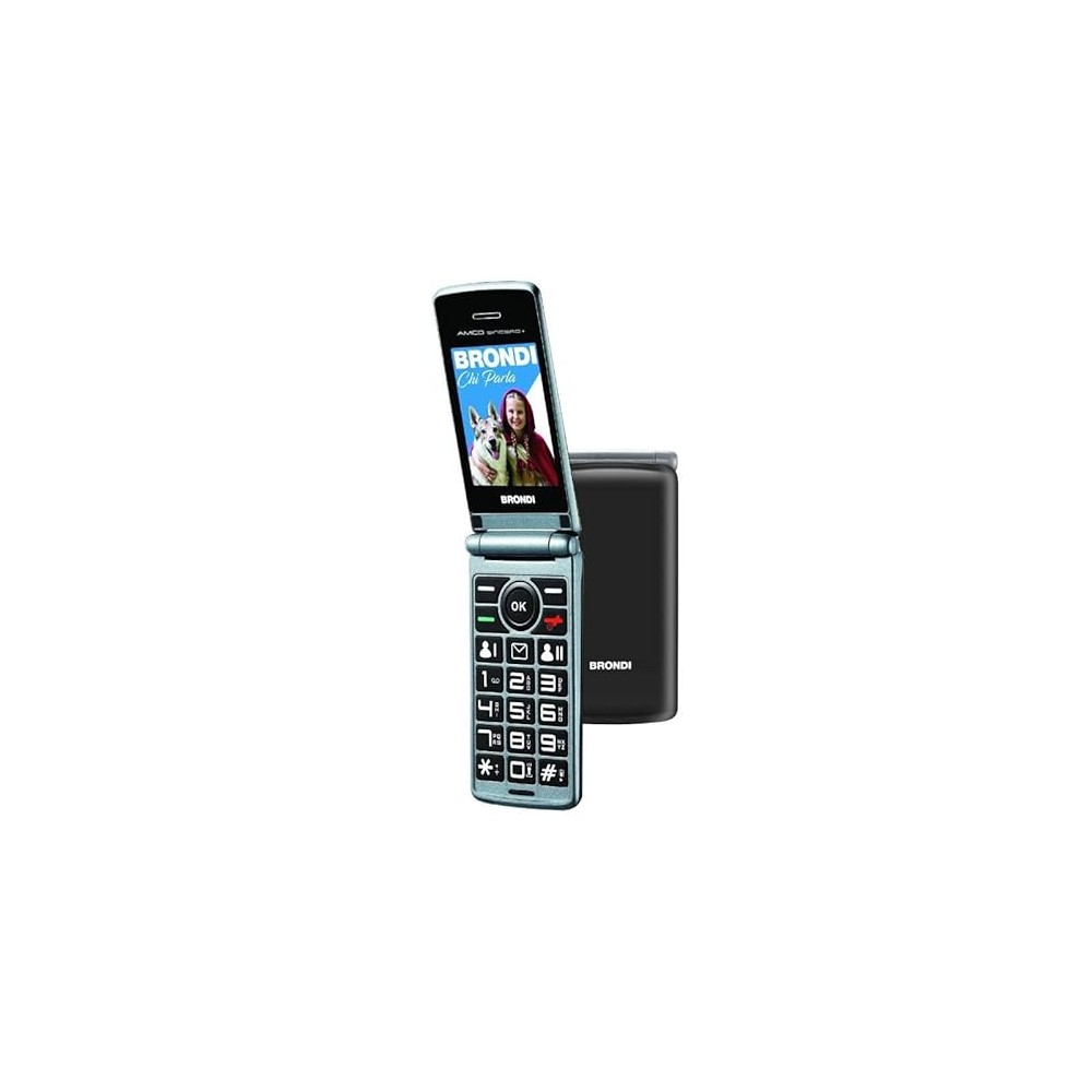 CELLULARE AMICO SINCERO+ DUAL SIM BLACK NERO