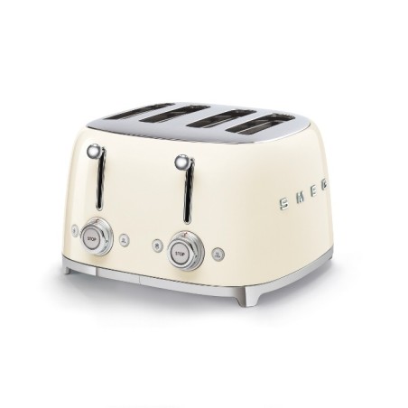 TOSTAPANE TSF03CREU - 4x SLOT - ESTETICA 50'S STYLE - PANNA