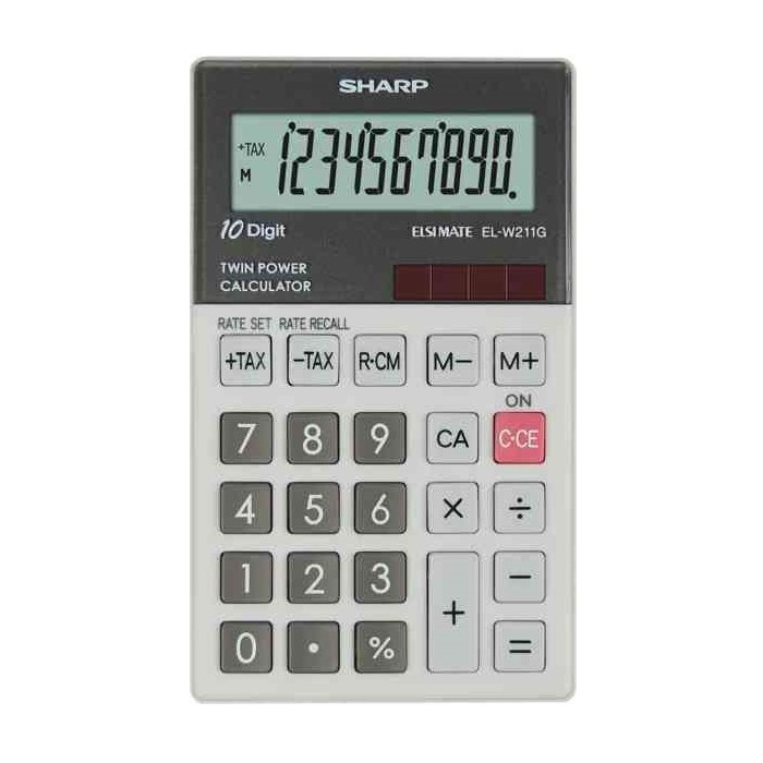 CALCOLATRICE FINANZIARIA SH-ELW211GGY GRIGIO