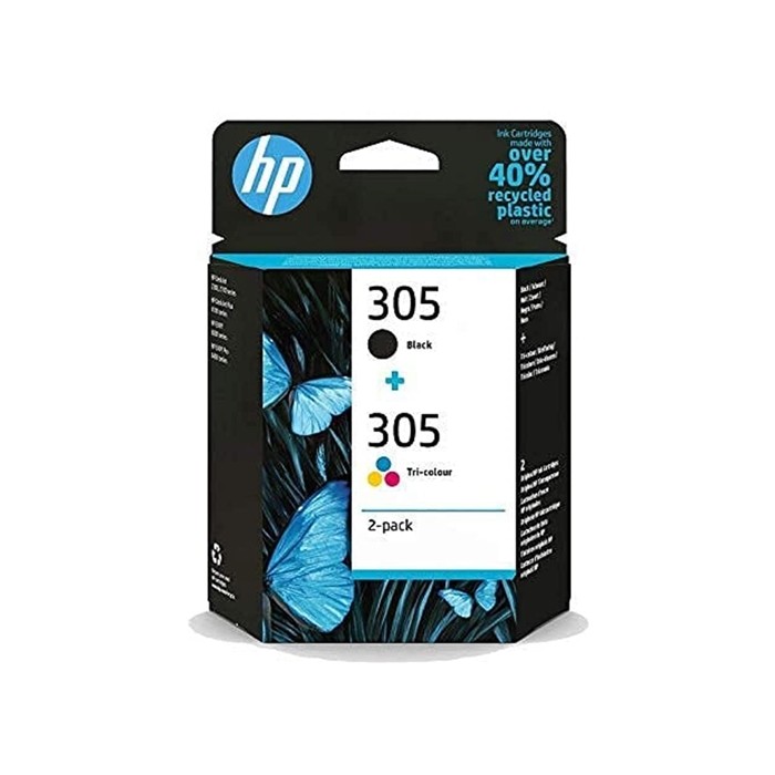 CARTUCCIA ORIGINALE 6ZD17AE N.305 PACK NERO+COLORE