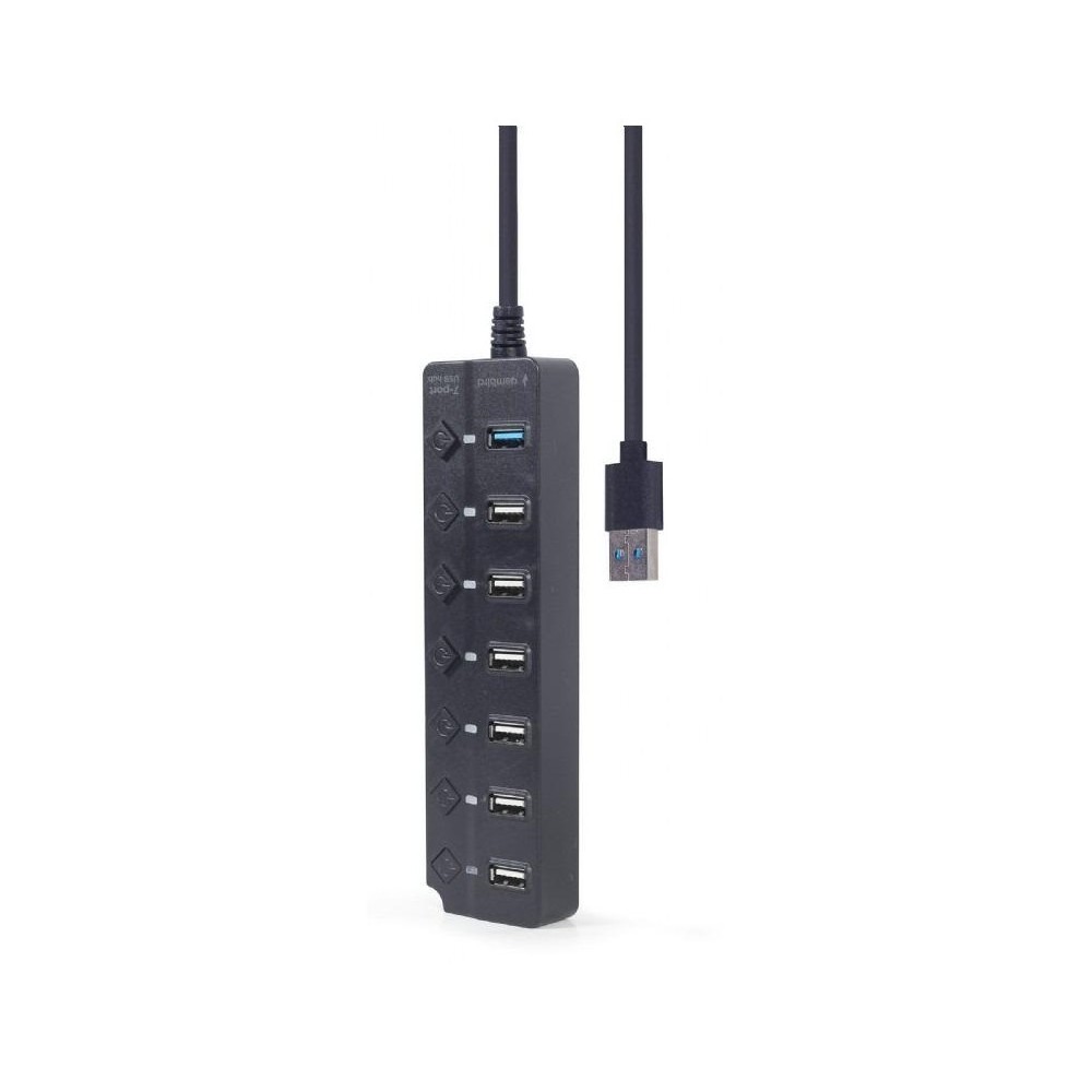 HUB 7 PORTE (1XUSB 3.1 + 6XUSB 2.0) UHB-U3P1U2P6P-01 NERO CON INTERRUTTORE