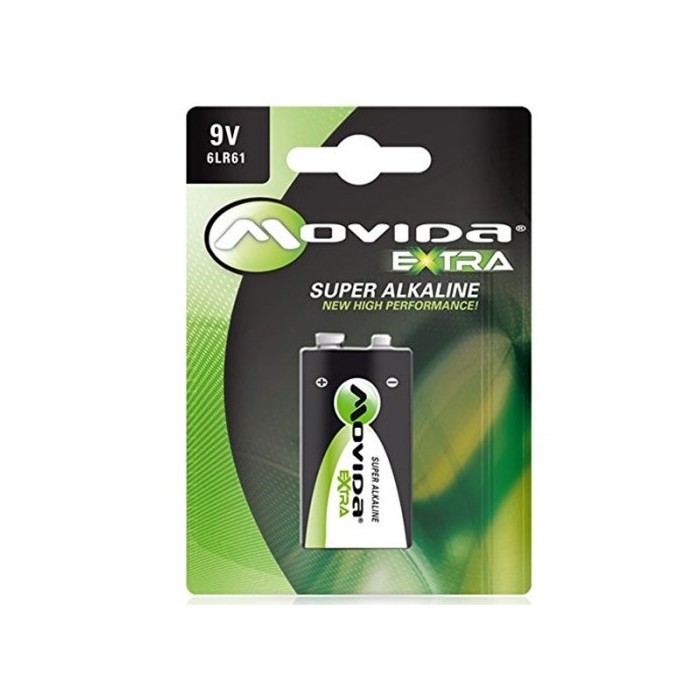 BATTERIE MONOUSO 9V EXTRA SUPER ALKALINA (6LR61)