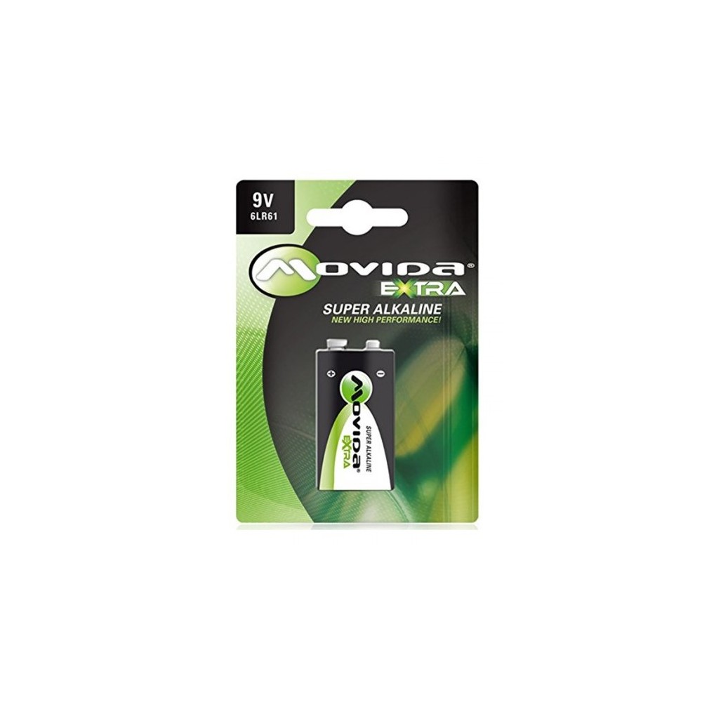 BATTERIE MONOUSO 9V EXTRA SUPER ALKALINA (6LR61)