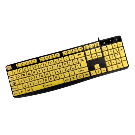 TASTIERA TM-K002-YEL TASTI GIALLI BIG FONT LAYOUT