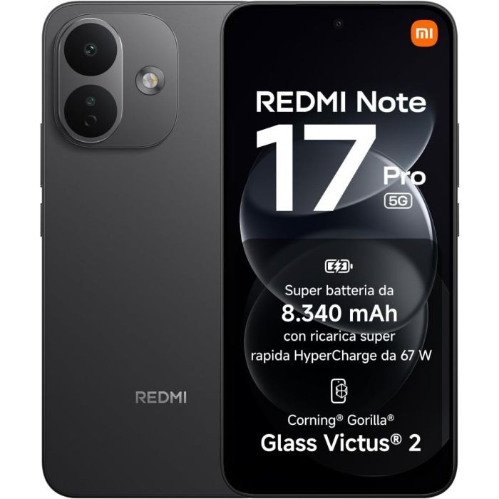 SMARTPHONE REDMI NOTE 17 PRO 5G - 6+256GB BLACK NERO