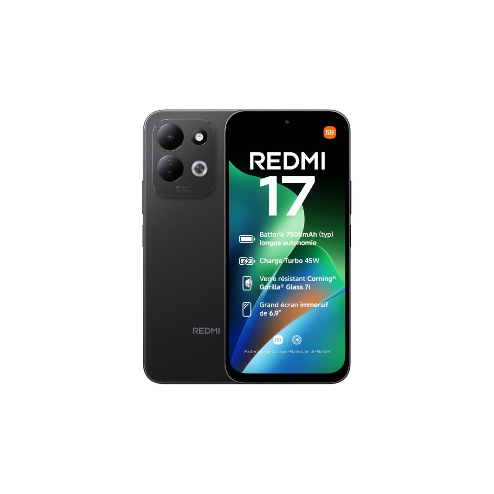 SMARTPHONE REDMI 17 4G - 4+128GB BLACK NERO