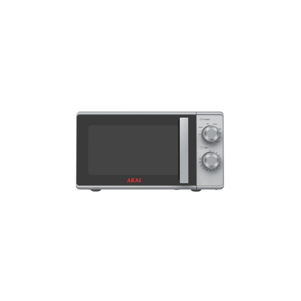 FORNO A MICROONDE CON GRILL AKMW204SL - 20 LITRI 700 WATT - SILVER