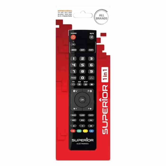 TELECOMANDO UNIVERSALE TV SLIM 1 IN 1 SUPTLB004