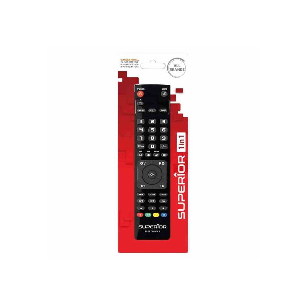 TELECOMANDO UNIVERSALE TV SLIM 1 IN 1 SUPTLB004