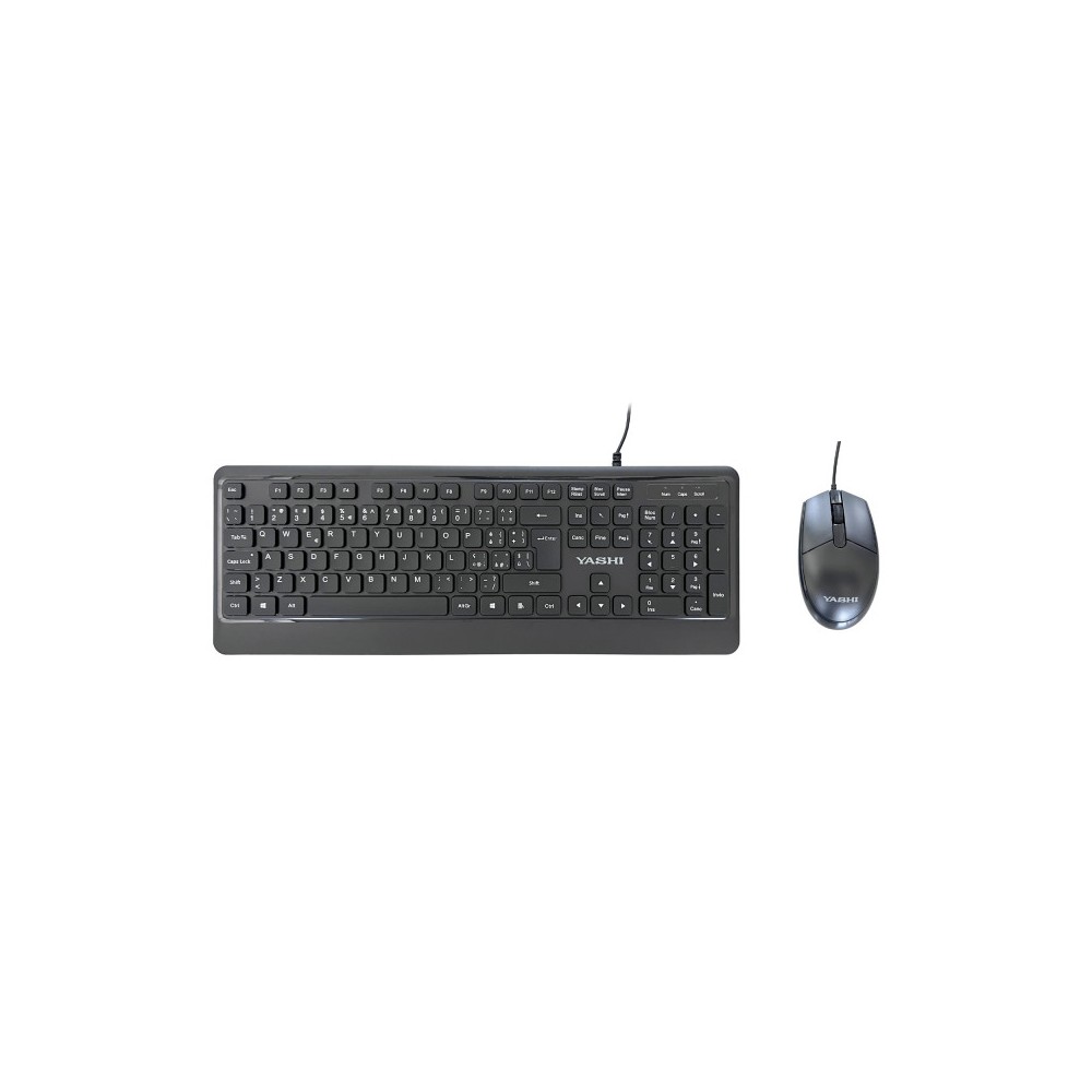 KIT EXCLUSIVE TASTIERA + MOUSE CON FILO - NERA (MY541)