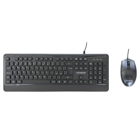 KIT EXCLUSIVE TASTIERA + MOUSE CON FILO - NERA (MY541)