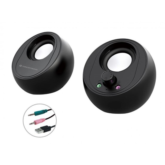 CASSE BJORN01B 2.0 10W 3.5MM/USB NERE