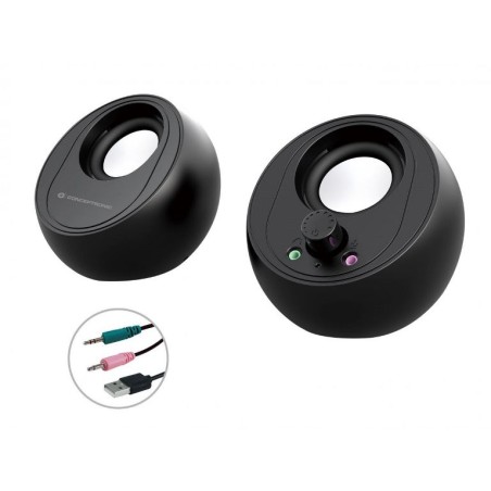 CASSE BJORN01B 2.0 10W 3.5MM/USB NERE