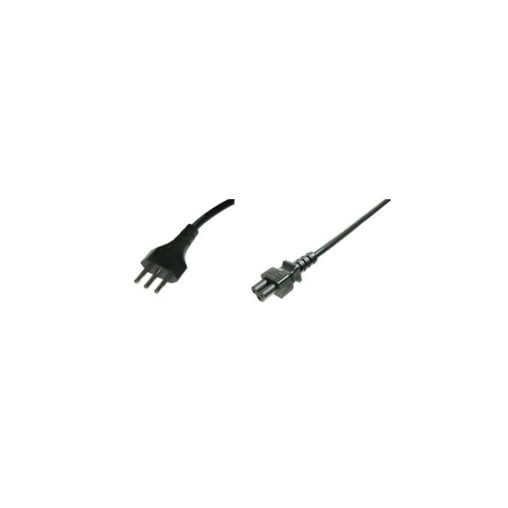 CAVO ALIMENTATORE TRIPOLARE SPINA ITA 10A 1MT (LKC510)