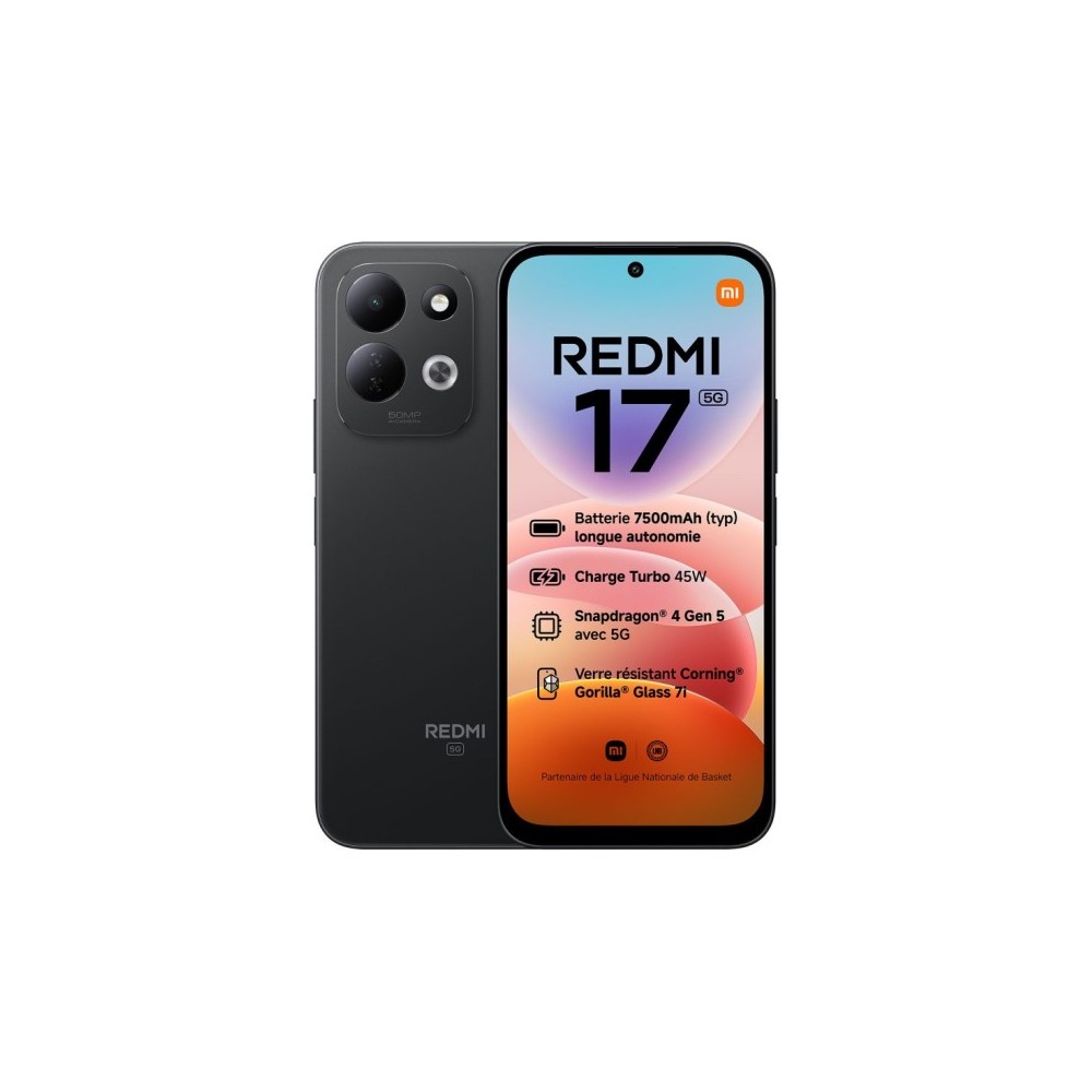 SMARTPHONE REDMI 17 5G - 4+256GB BLACK NERO