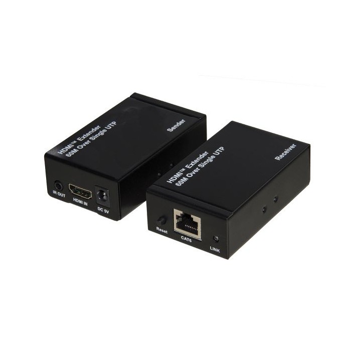 ESTENSORE DI LINEA HDMI CON CAVO DI RETE CAT5E/6 FINO A 60 METRI 4K (LKEXT163)