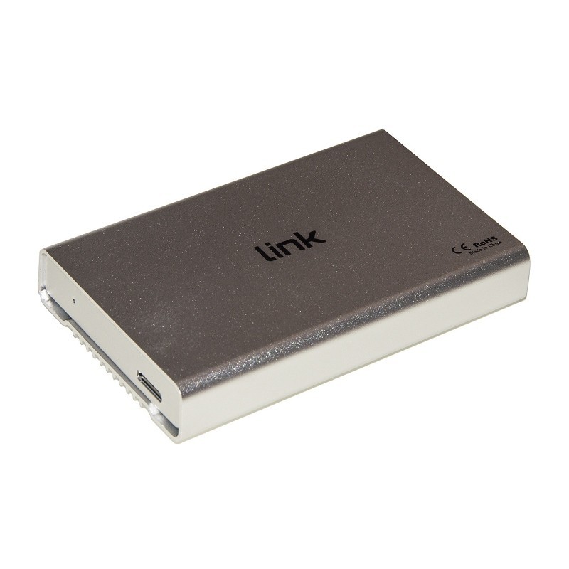 BOX ESTERNO PER HD 2,5" SATA USB 3.0 FINO A 12.5MM (LKLOD254) SILVER