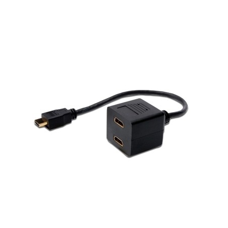 CAVO SPLITTER HDMI CON 1 CON MASCHIO E 2 FEMMINA HDMI (AK508001)