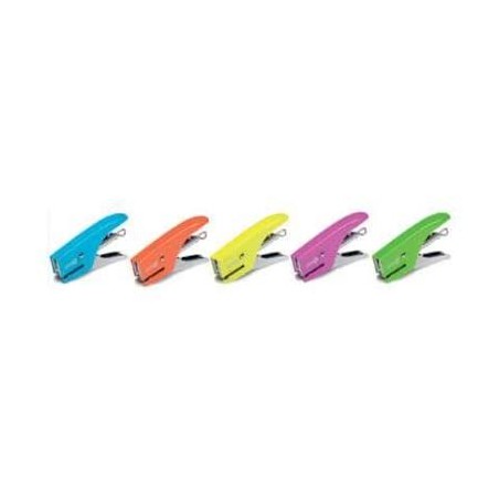 CUCITRICE A PINZA MINI8 FLUO - PUNTO PASSO 6 - COLORI VARI (1 PZ)