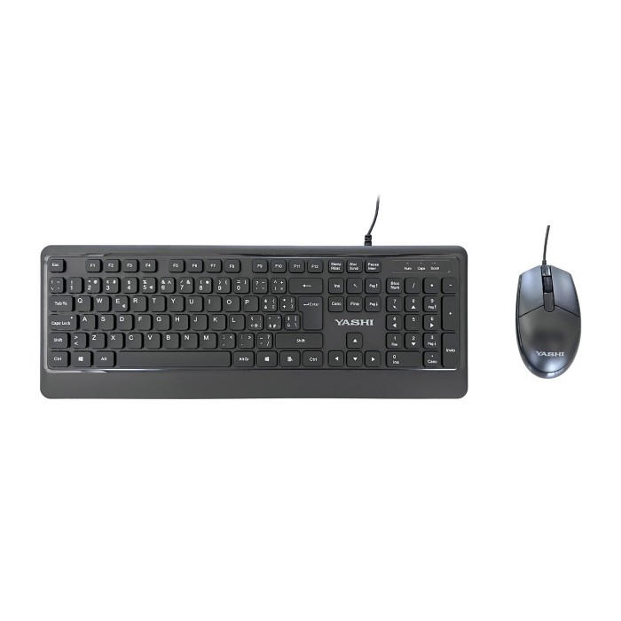 KIT EXCLUSIVE TASTIERA + MOUSE CON FILO - NERA (MY541)