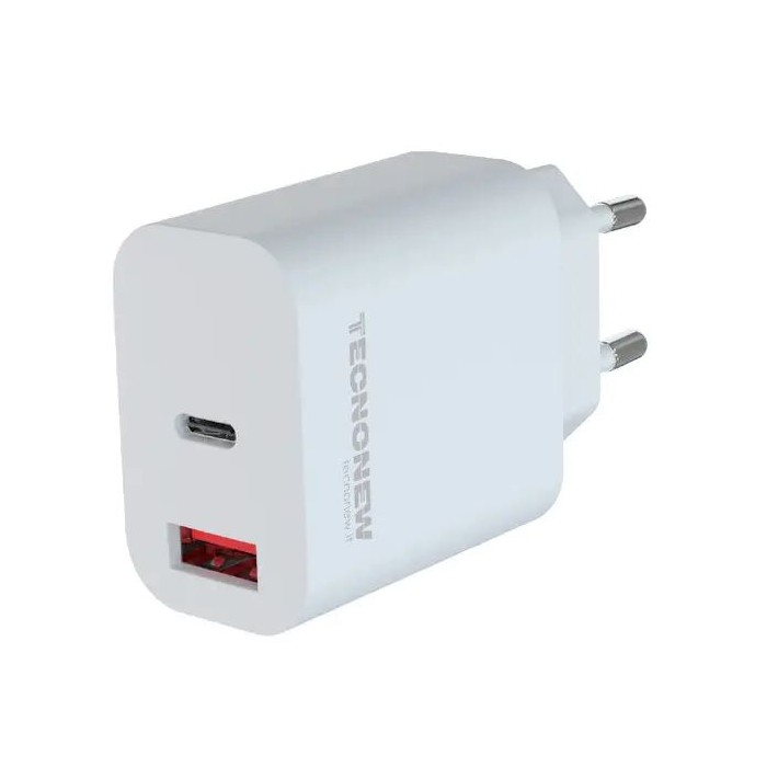 CARICATORE AC/USB 1*USB+1*TYPE-C 3A 20W QC3.0+PD (TN-883AC-20W)