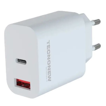 CARICATORE AC/USB 1*USB+1*TYPE-C 3A 20W QC3.0+PD (TN-883AC-20W)