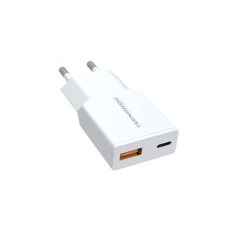 ALIMENTATORE CARICATORE UNIVERSALE USB + TYPE-C PD 30W (TN-738AC-30W)
