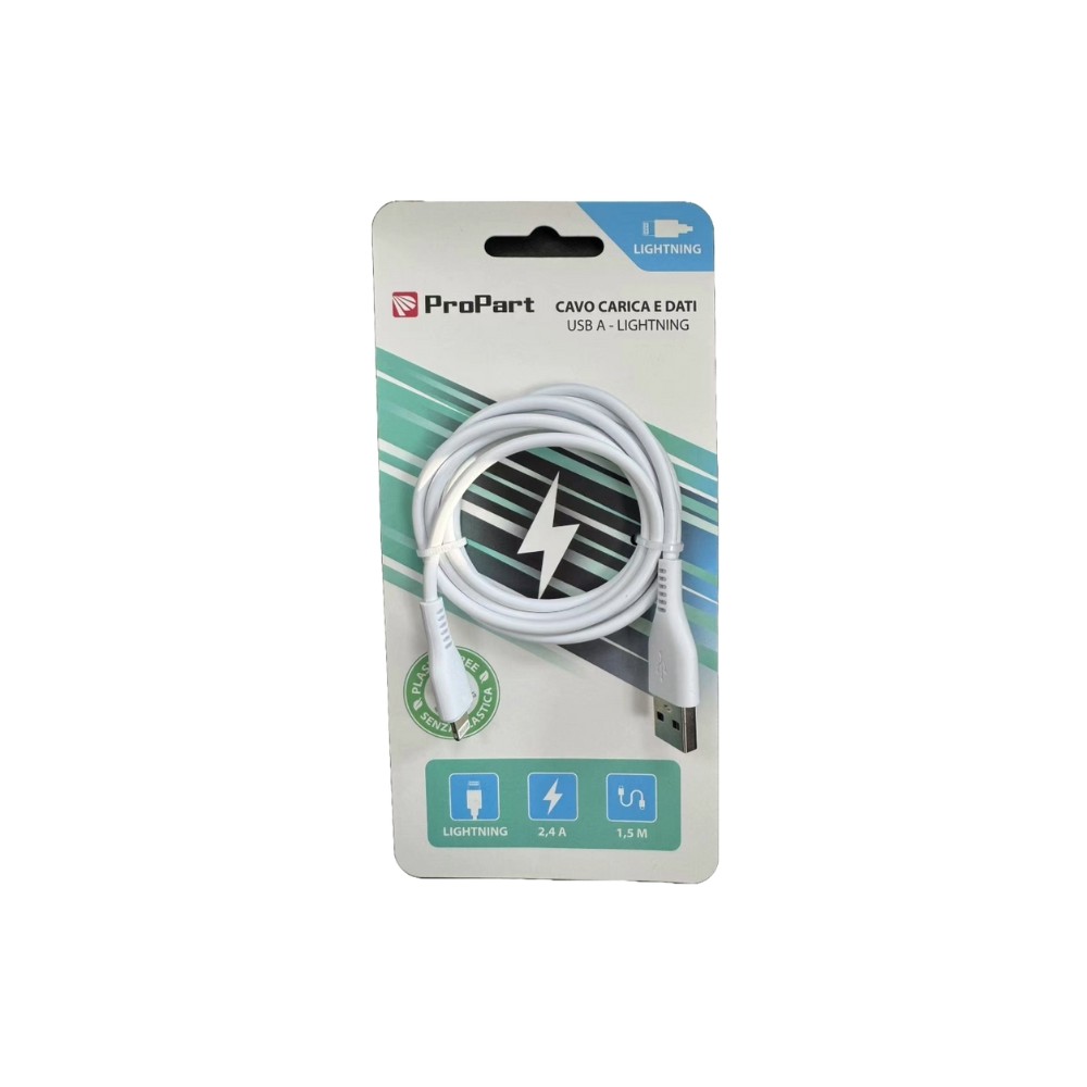 CAVO LIGHTNING - USB TIPO-A PP15LT594W (EAL150) 1.5MT BIANCO