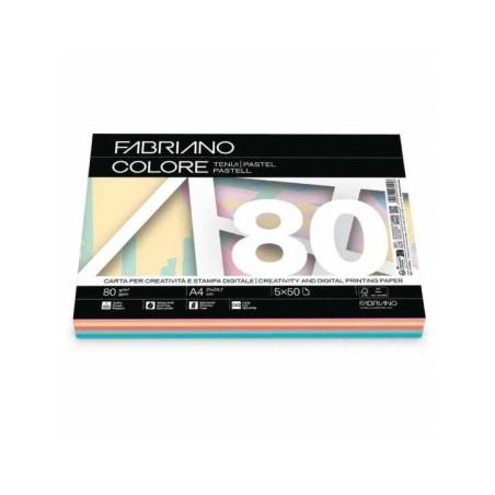 CARTA COPY TINTA MULTICOLOR - COLORI ASSORTITI - A4 80G 250 FOGLI