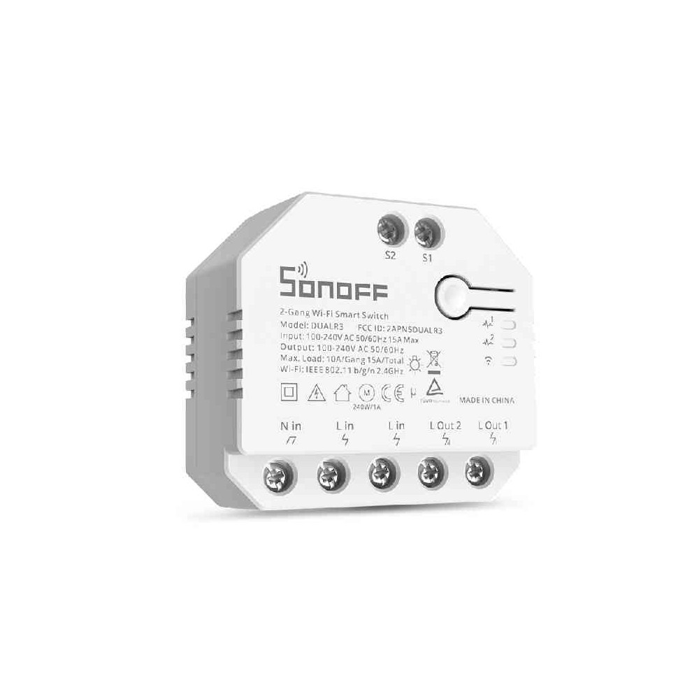 SWITCH INTERRUTTORE DUAL R3 LITE SMART - SWITCH WIFI INTELLIGENTE PER TAPPARELLE