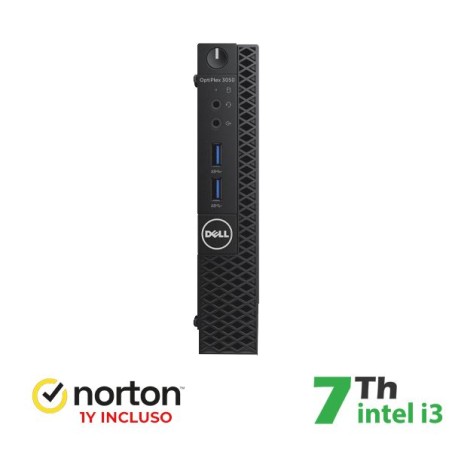 BUNDLE PC MINI DELL 3050M INTEL CORE I3-7GEN. + NORTON ANTIVIRUS (RN45422301) PICK & RETURN