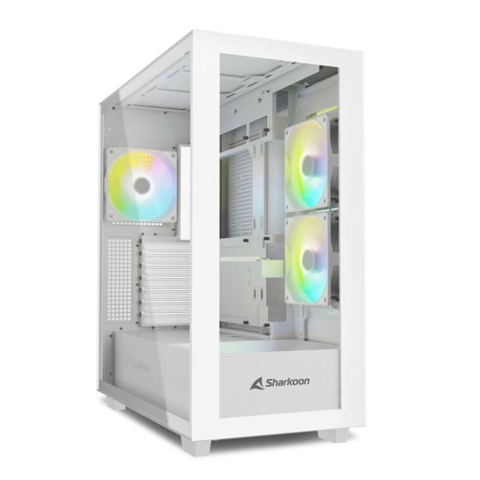CASE GAMING REBEL C60 WHITE RGB ATX BIANCO NO ALIMENTATORE