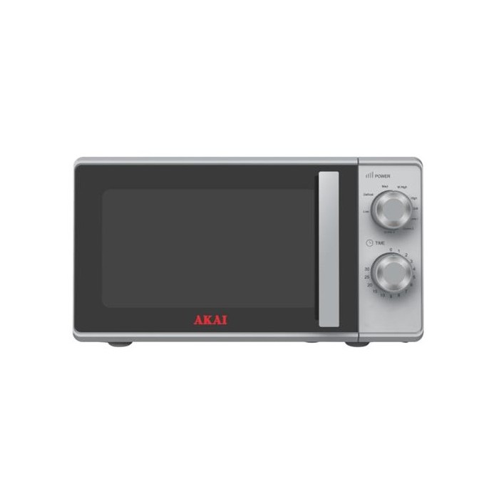 FORNO A MICROONDE CON GRILL AKMW204SL - 20 LITRI 700 WATT - SILVER