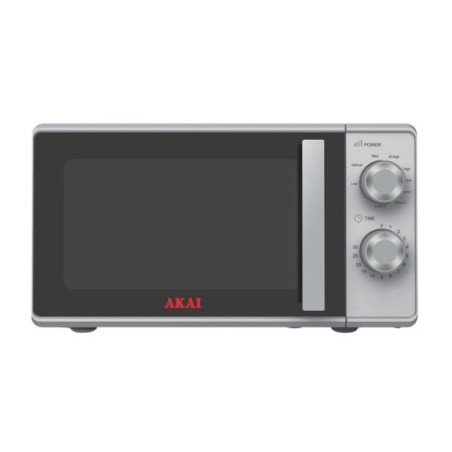 FORNO A MICROONDE CON GRILL AKMW204SL - 20 LITRI 700 WATT - SILVER