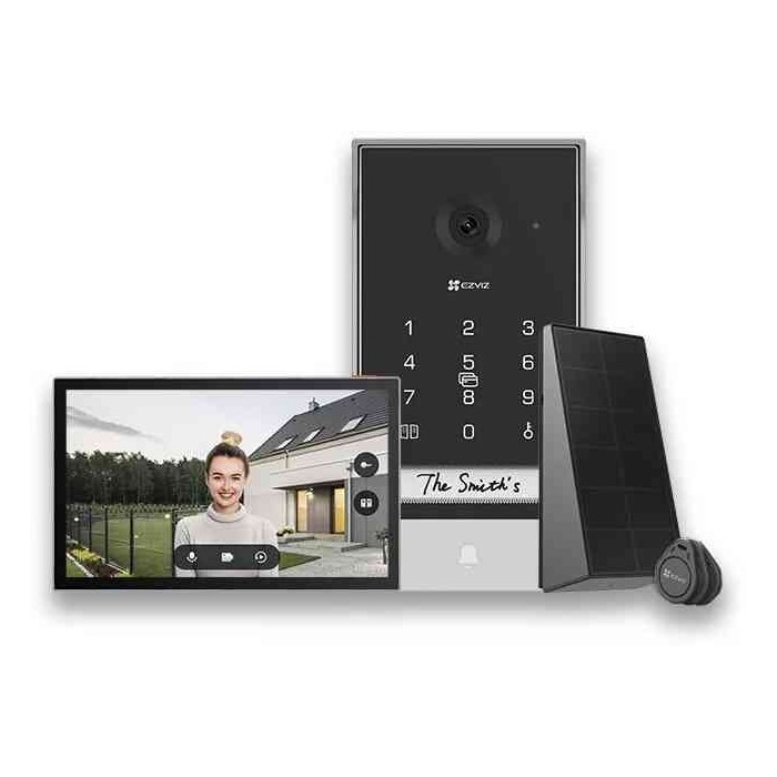 VIDEOCITOFONO SMART TP7 - 2K SCHERMO TOUCH 7" - TASTIERINO + 5 RFID TAG - CONTROLLO REMOTO - RILEVAMENTO MOVIMENTO (EZVCSTP7)