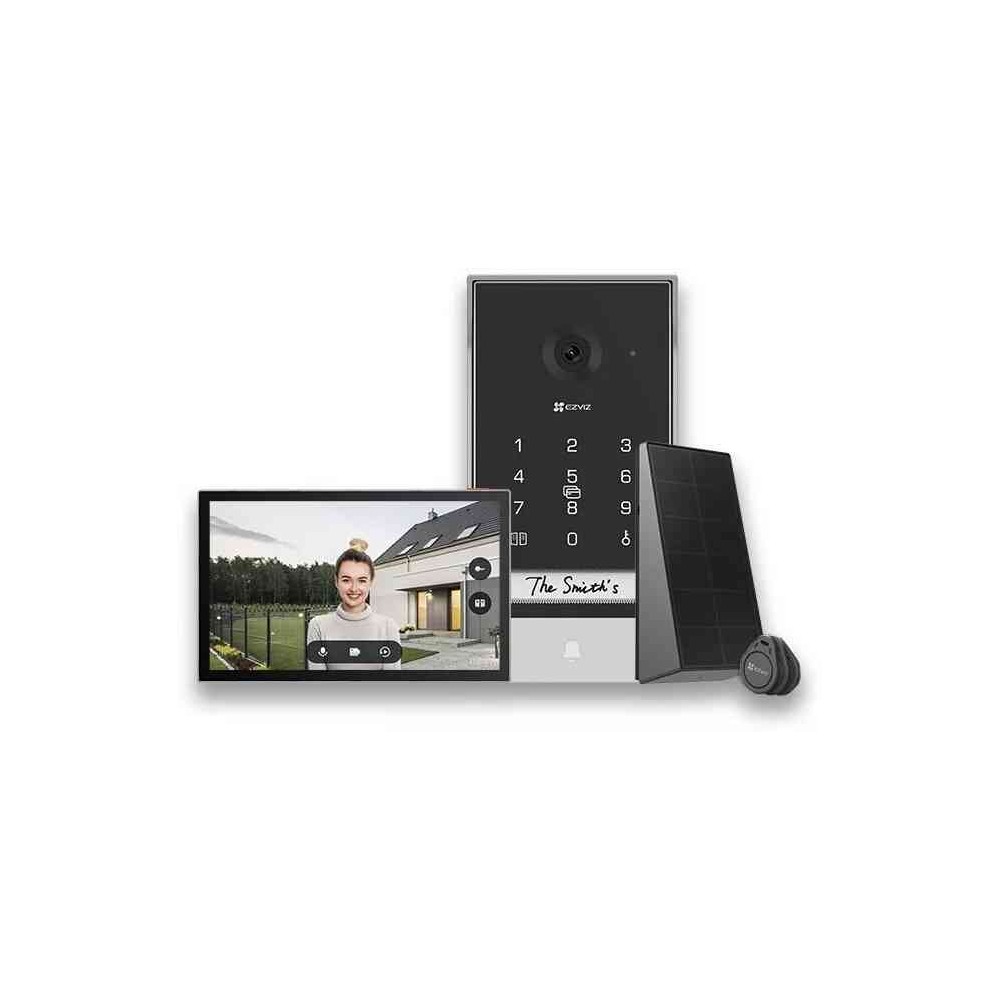 VIDEOCITOFONO SMART TP7 - 2K SCHERMO TOUCH 7" - TASTIERINO + 5 RFID TAG - CONTROLLO REMOTO - RILEVAMENTO MOVIMENTO (EZVCSTP7)