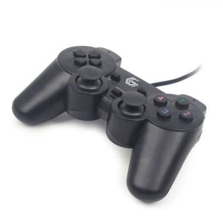 GAMEPAD JPD-UDV-01 CON DOPPIA VIBRAZIONE PER PC - USB - NERO