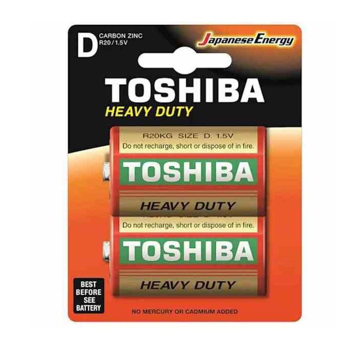 BATTERIE ZINCO HEAVY DUTY R20 D 1.5V 2PZ