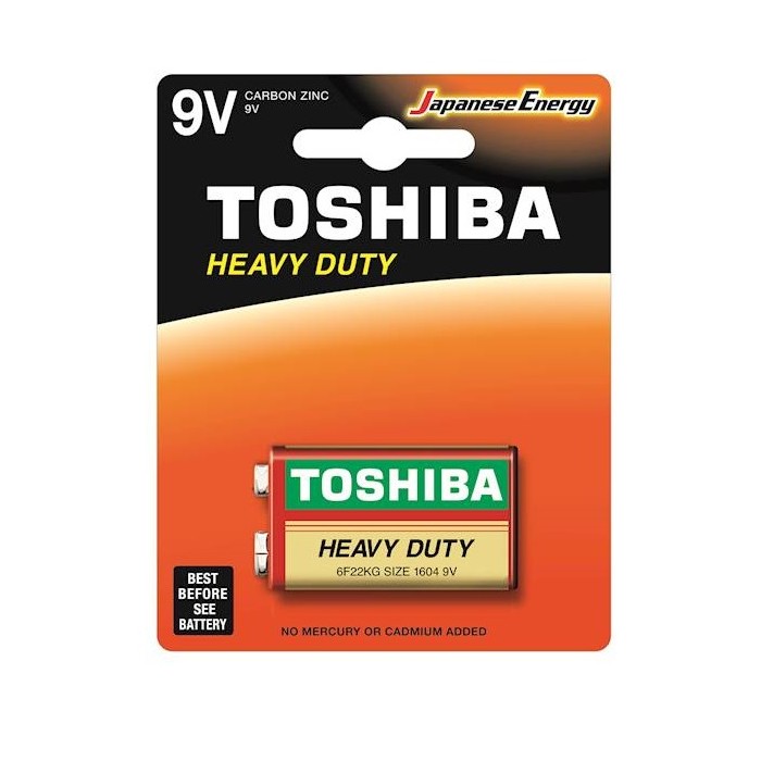 BATTERIA HEAVY DUTY ZINCO-CARBONIO 9V 1PZ