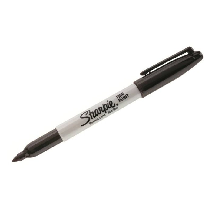 MARKER PENNARELLO MARCATORE SHARPIE PUNTA FINE F PERMANENTE NERO (12 PEZZI)