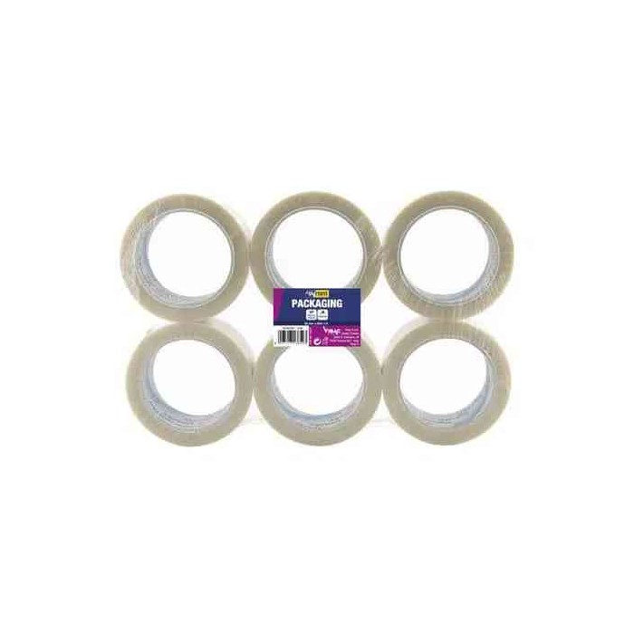 NASTRO ADESIVO 50MM X 66MT IN PPL - SYLENE - TRASPARENTE (6 PEZZI)