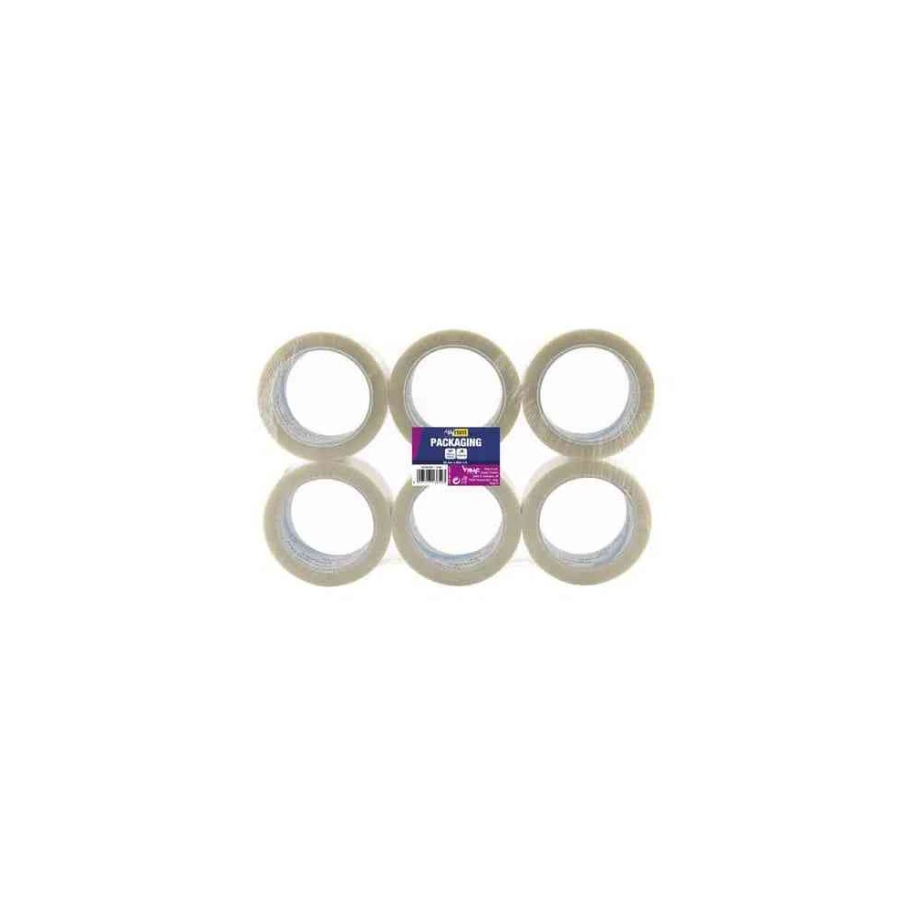 NASTRO ADESIVO 50MM X 66MT IN PPL - SYLENE - TRASPARENTE (6 PEZZI)